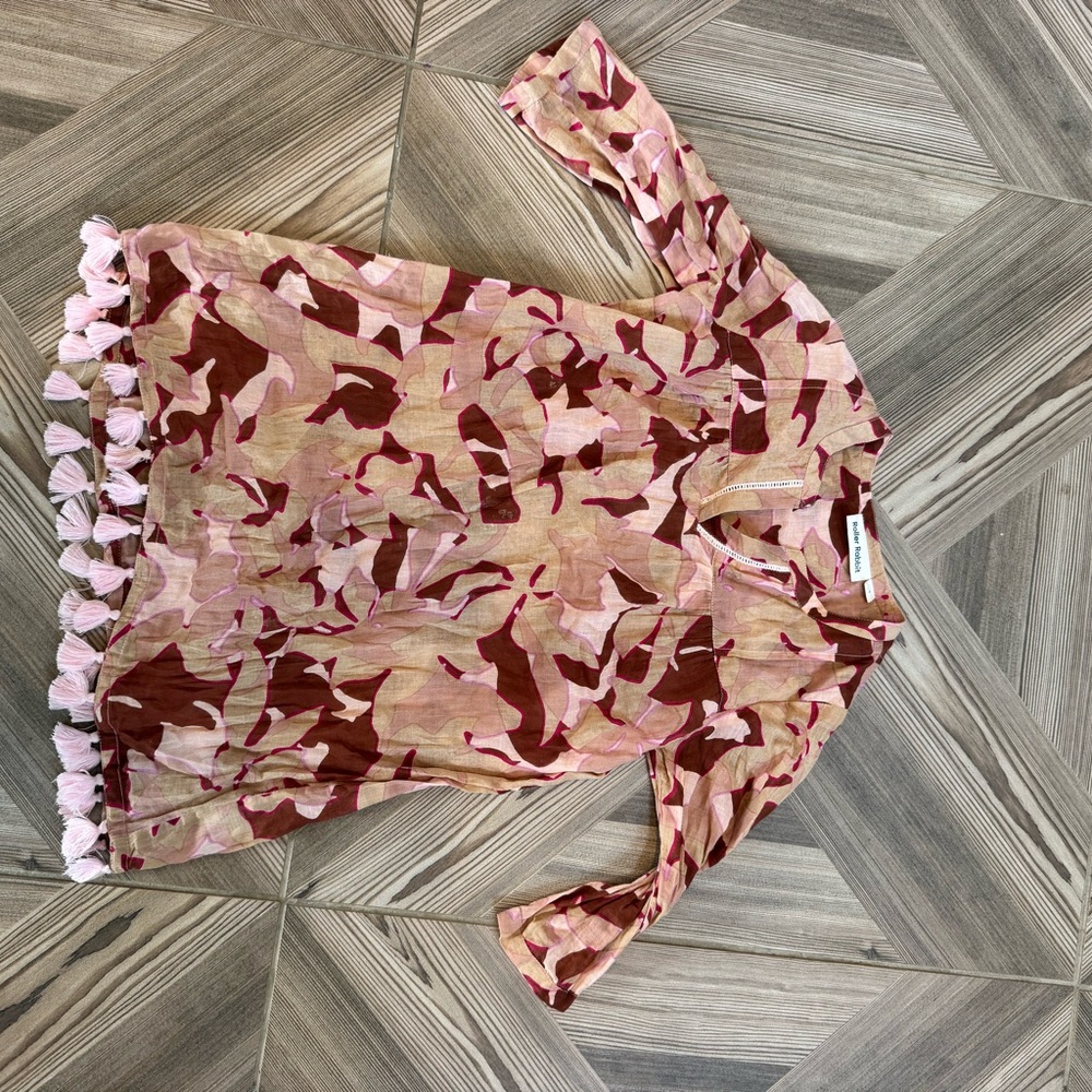 Roller Rabbit Pink and Brown Patterned Garment